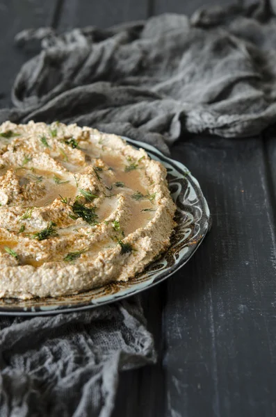 Hummus med zucchini — Stockfoto