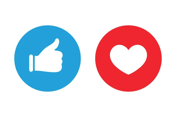 Aşk ve ikonlar gibi. Sosyal medya ve ağ düğmeleri. Modern uygulama işaretleri.