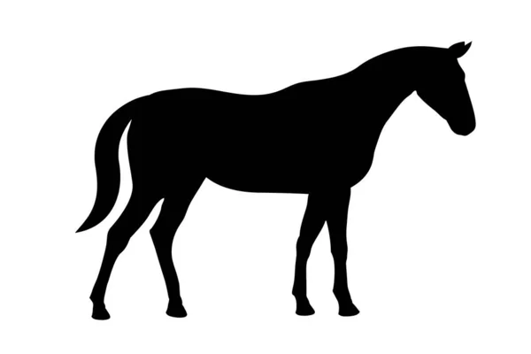 Cavalo pulando ou correndo design de logotipo de símbolo com