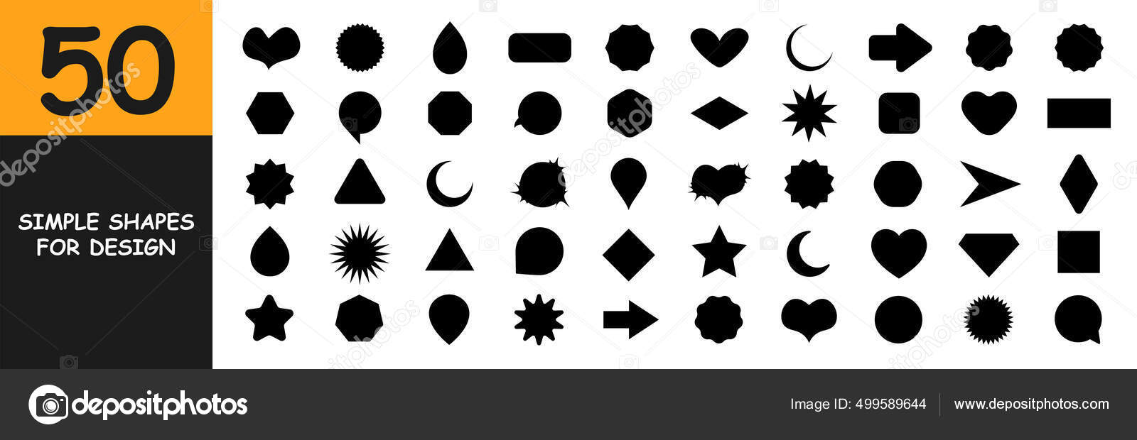 Basic Shapes Pattern Collection - Digital Download