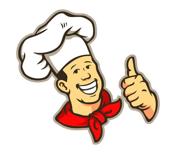 Chef-kok Give A Thumbs Up — Stockvector