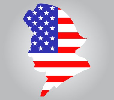 Amerikan Minutemen siluet