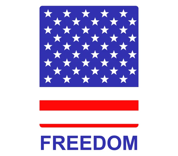 Απλό σήμα για την ημέρα ανεξαρτησίας των ΗΠΑ — Διανυσματικό Αρχείο
