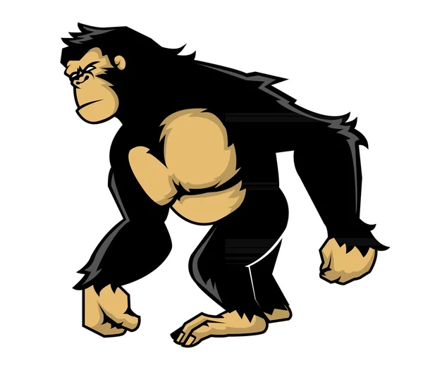 Шагающая обезьяна — стоковый вектор