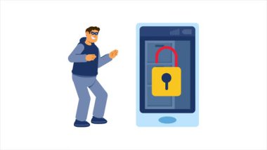 Siber güvenliğe izinsiz girmek ve telefondan kimlik bilgilerini çalmak.