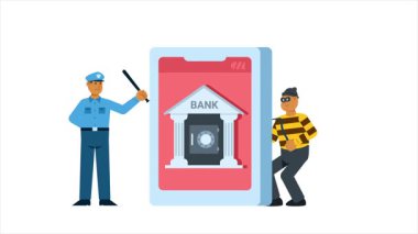 Mobil internet bankacılığı yoluyla siber suç para soygunu.