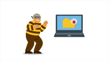 Trap trick to catch cyber criminal data thief.