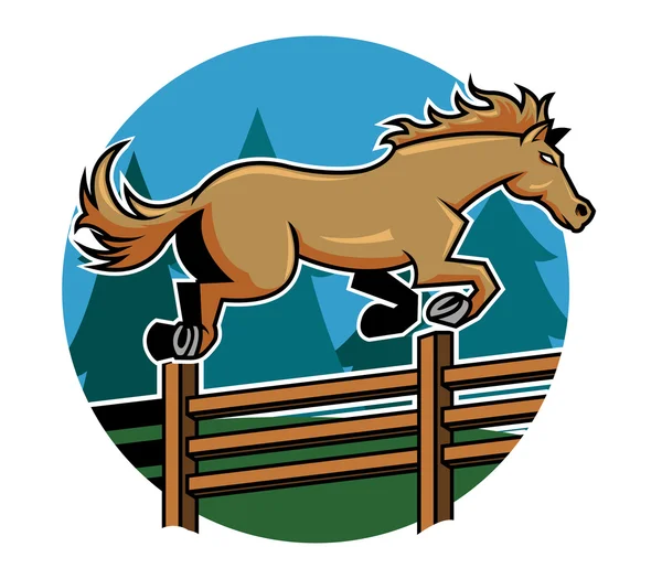 Забор для прыжков с лошади — стоковый вектор