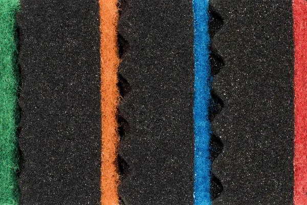 Esponjas Multicoloridas Para Lavar Pratos — Fotografia de Stock