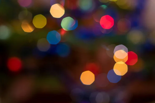 Çok renkli bokeh arkaplanı kapat