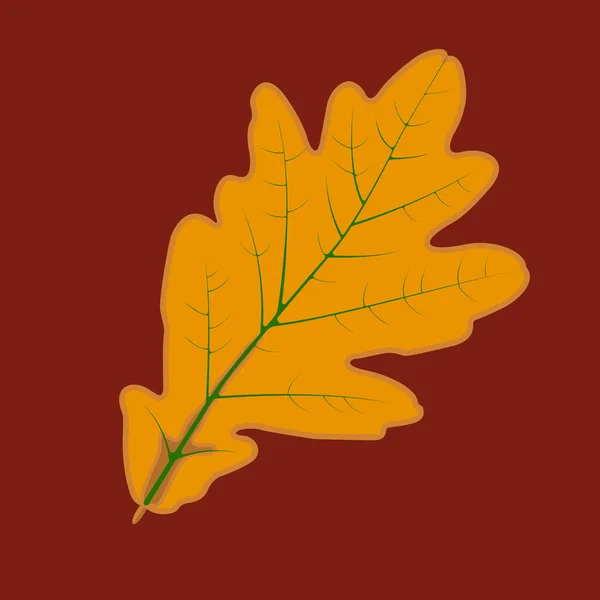 feuilles de chêne brillant motif vectoriel continu. feuille d