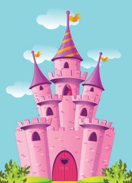 Pink_castle — Stock Vector