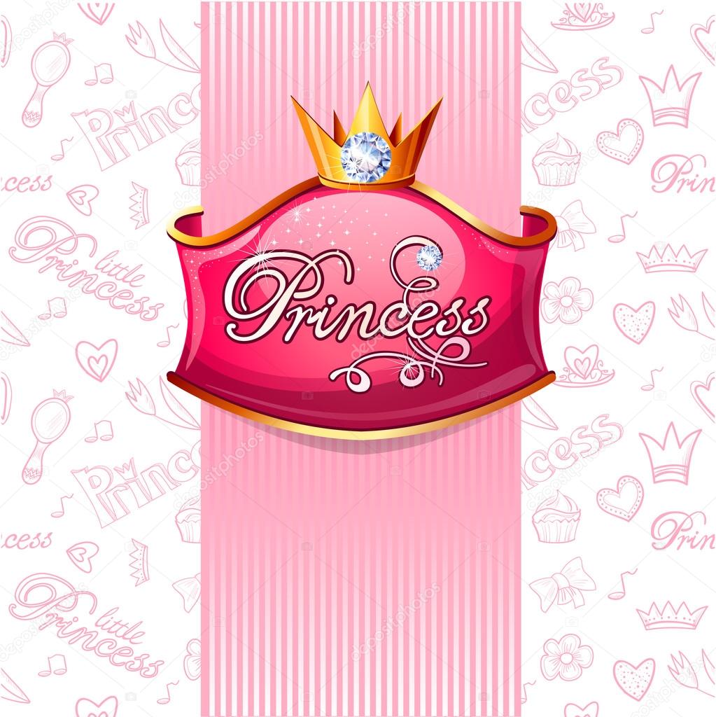 Vector princess poster.