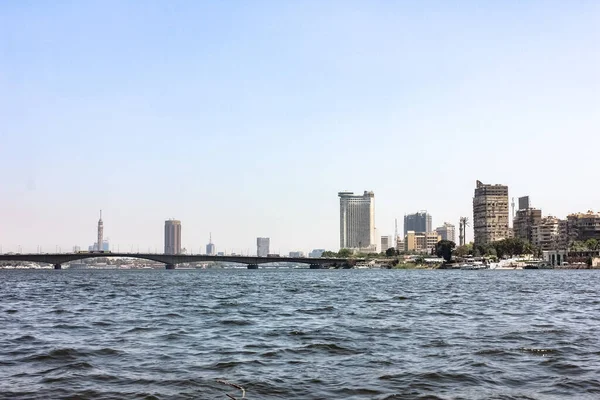 Egypt Cairo 2015 Walk City Afternoon Buildings Nile River — Stock Photo, Image