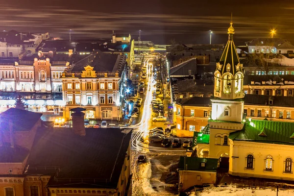 Russia Nizhny Novgorod 2017 Night View Nizhny Novgorod Building 2018 — 스톡 사진