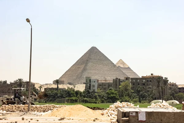 Egypten Giza Öknen Vid Det Gamla Kairo Utflykt — Stockfoto