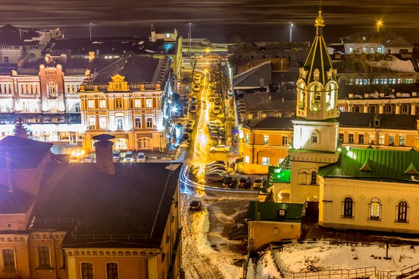 Russia Nizhny Novgorod 2017 Night View Nizhny Novgorod Building 2018 — 스톡 사진