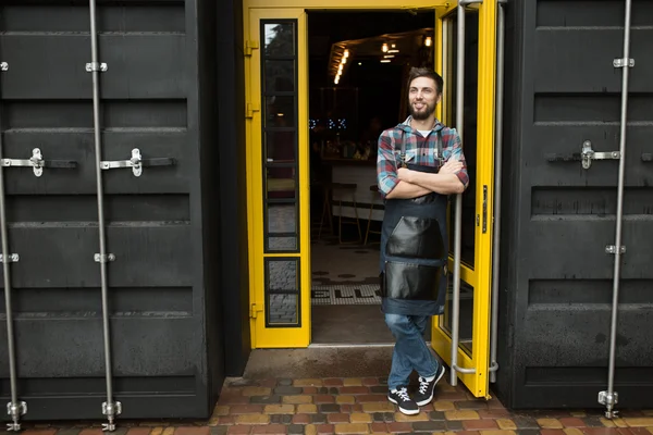 Male shop owner — Stock Photo, Image