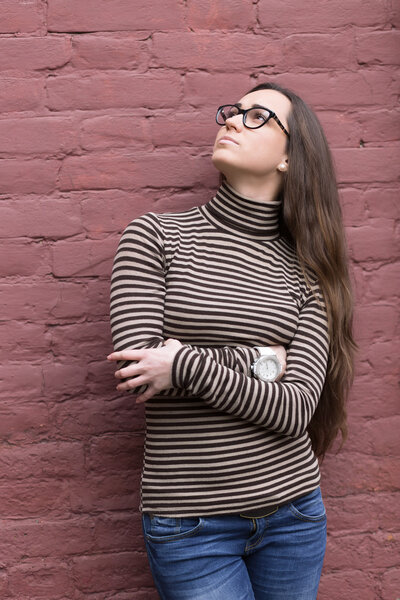 Женщина в модной одежде
