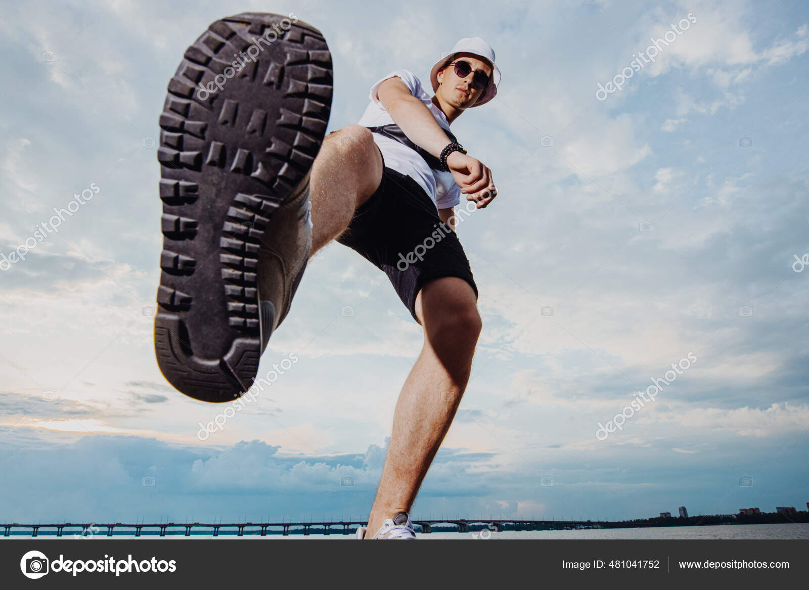 Bad Guy Stepping Camera Shoe Sole Close Stock Photo By ©antgor90.