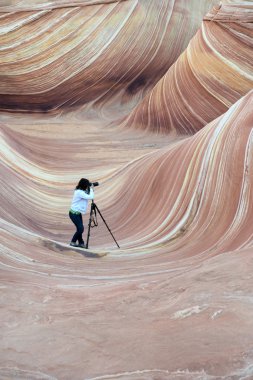 Fotoğrafçı, dalga Paria Kanyon, Arizona