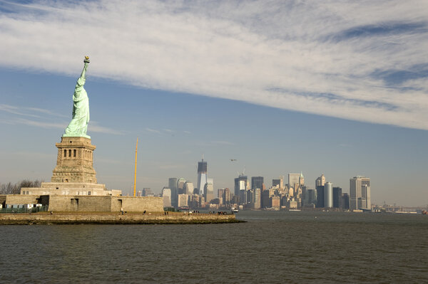 The Statue of Liberty, in New York