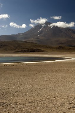 Laguna Miscanti Atacama çöl yüksek Andes Mountains
