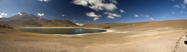 Laguna Miscanti in de hoge Andes bergen in de Atacama-Deser — Stockfoto