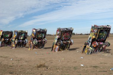 Cadillac Ranch yükleme Amarillo, Texas