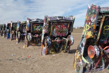 Cadillac Ranch yükleme Amarillo, Texas