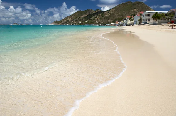 Grand Case beach in St. Martin in the Caribbean — Stock Photo, Image