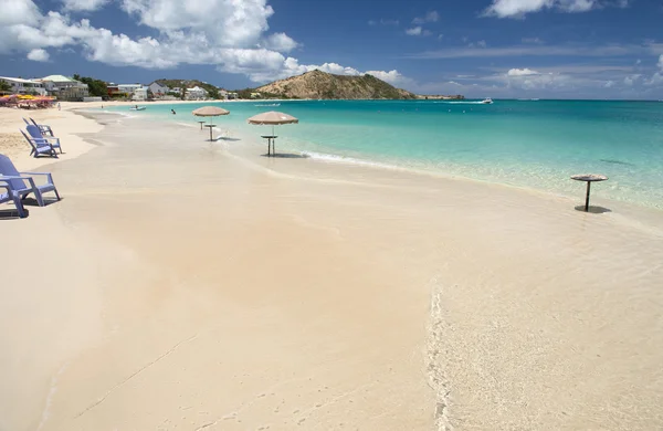 Playa Grand Case en St. Martin en el Caribe — Foto de Stock