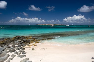 Orient Bay beach Karayipler'de St. Martin