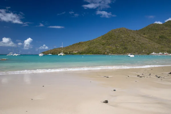 Grand Case strand in St. Martin in het Caribisch gebied — Stockfoto