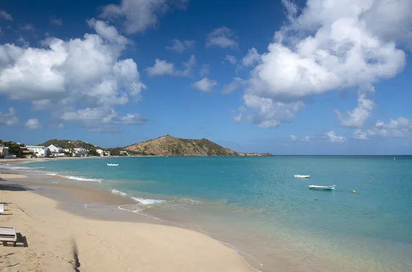 Grand Case beach in St. Martin in the Caribbean — Stock Photo, Image