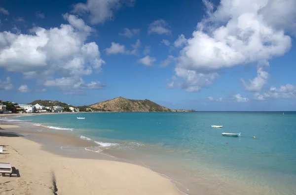 Grand Case plaży w St Martin na Karaibach — Zdjęcie stockowe