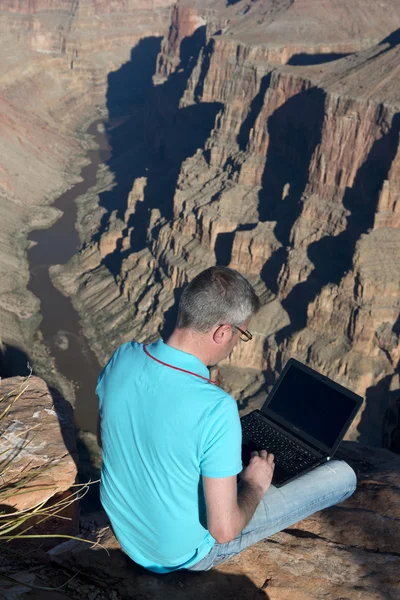 Empresário no Grand Canyon National Park — Fotografia de Stock