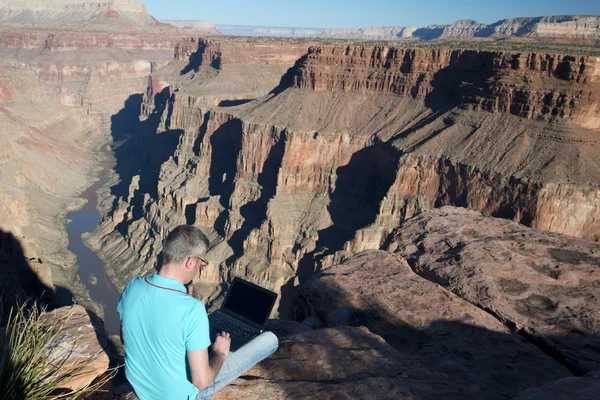 Empresário no Grand Canyon National Park — Fotografia de Stock