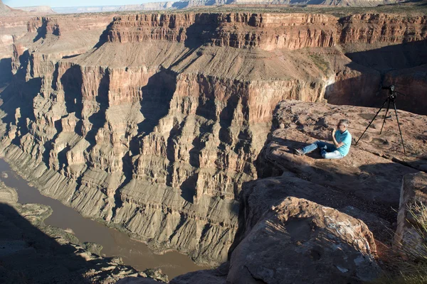 Toroweap Visão geral, ponto de vista dentro do Grand Canyon National Pa — Fotografia de Stock