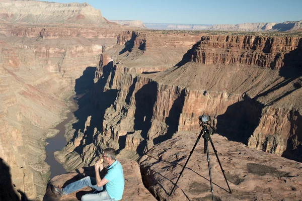 Toroweap Visão geral, ponto de vista dentro do Grand Canyon National Pa — Fotografia de Stock