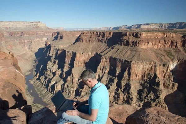 Empresário no Grand Canyon National Park — Fotografia de Stock