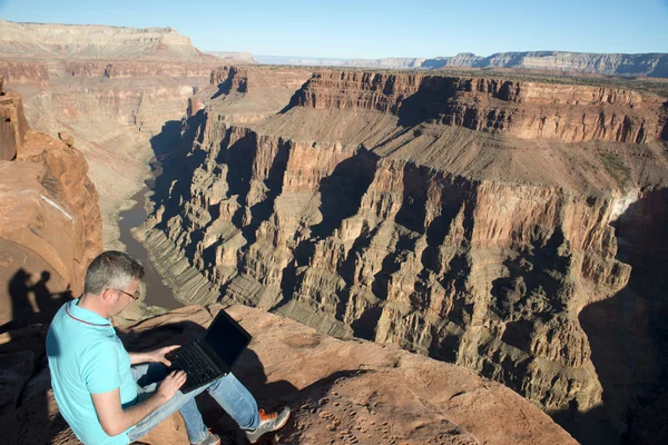 Empresário no Grand Canyon National Park — Fotografia de Stock