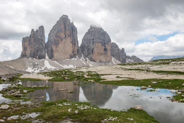 De drie toppen van Lavaredo — Stockfoto
