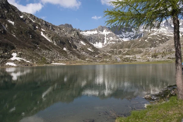 Cornisello Lake, Brenta group, near Madonna of Campiglio — Stockfoto