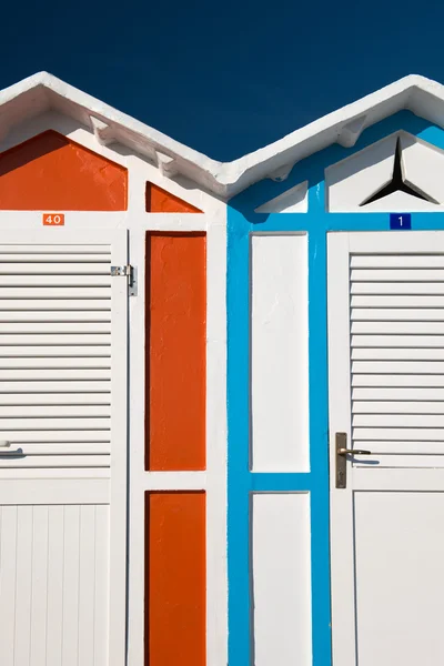 Spiaggia della cabina — Foto Stock