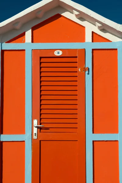 Spiaggia della cabina — Foto Stock