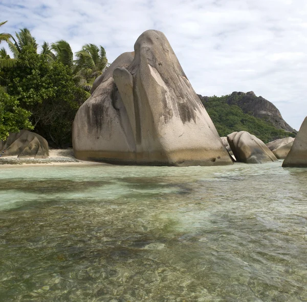 Anse źródła D'Argent, Seszele — Zdjęcie stockowe