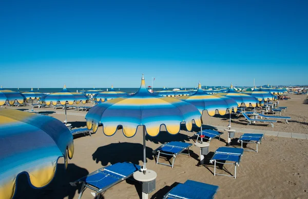 Rimini beach, Olaszország — Stock Fotó