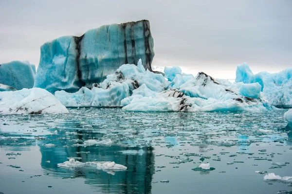 Glaciärlagunen, glacer lagunen, Island — Stockfoto