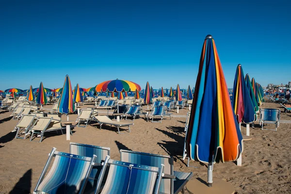 Rimini beach, Olaszország — Stock Fotó